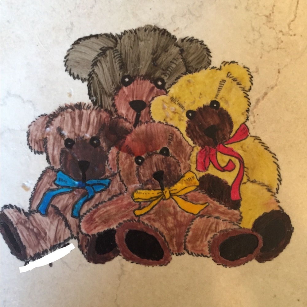 6" by 6" tile hot plate / trivet - handmade - Picture 2 of 3